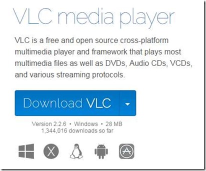 VLC Media Player Version 2.2.6