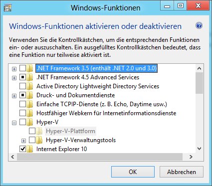 Gesperrter Hyper-V-Plattform-Eintrag