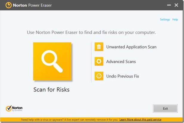 Norton Power Eraser remove Adylkuzz