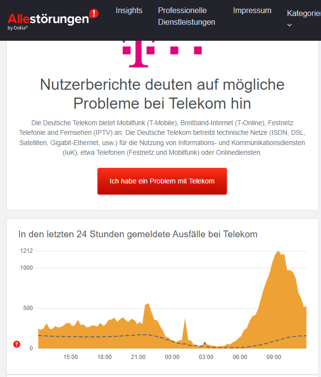 Telekom-Störung 23. Juni 2023 Telekom-Störung 23. Juni 2023
