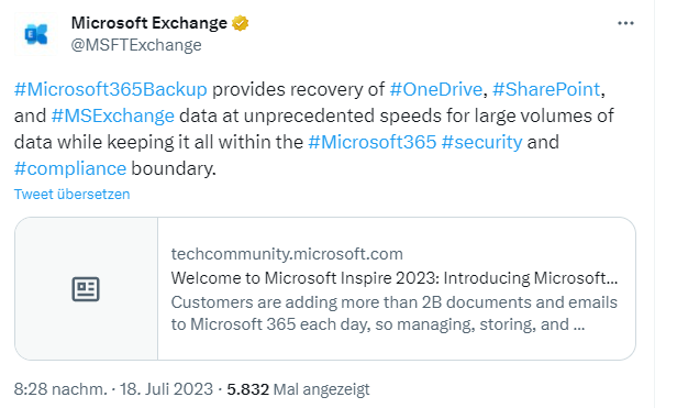 Microsoft365Backup / Microsoft 365 Archive 