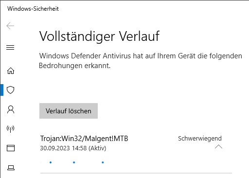 tor.exe: Defender warns about "Trojan:Win32/Malgent!MTB" aus