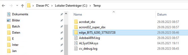 Edge_BITS_xxx-xxx sub folder in Temp
