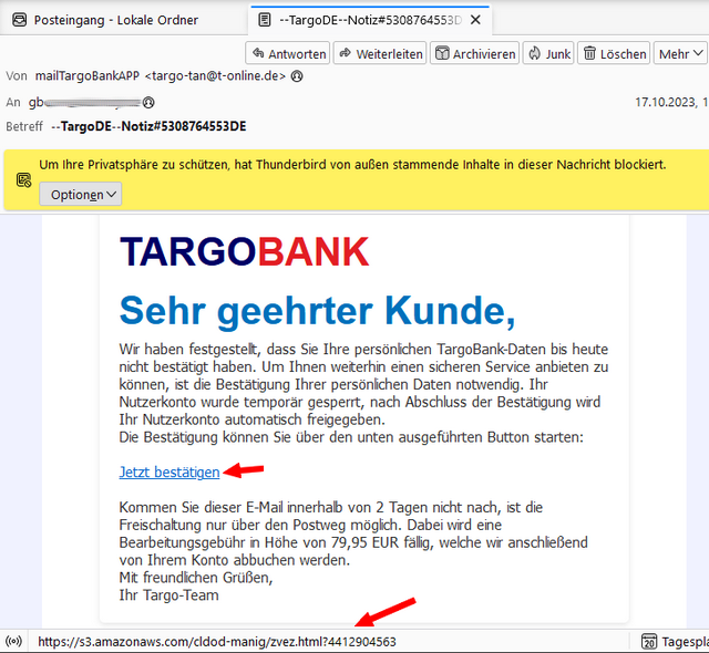 Targobank-Phishing