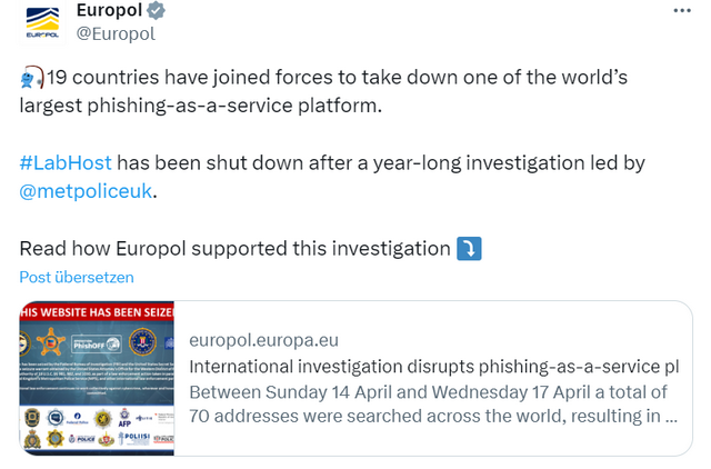 LabHost abgeschaltet LabHost abgeschaltet