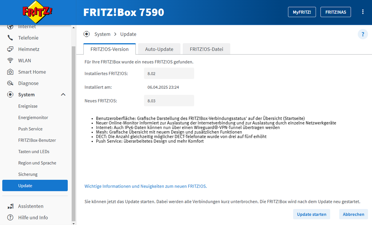 FRITZ!OS 8.03