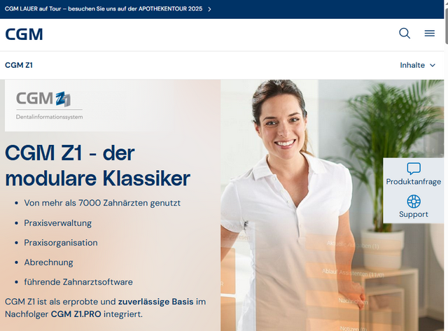 CGM Z1 Praxis-Verwaltungssoftware für Zahnärzte CGM Z1 Praxis-Verwaltungssoftware für Zahnärzte