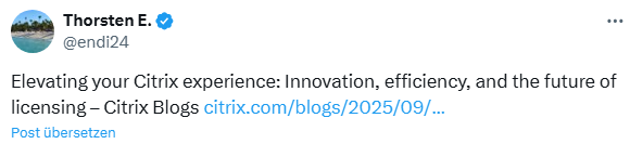 Citrix new license experience