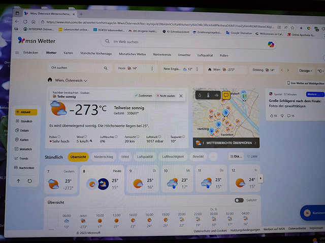 Frostiges Wetter in Wien Frostiges Wetter in Wien