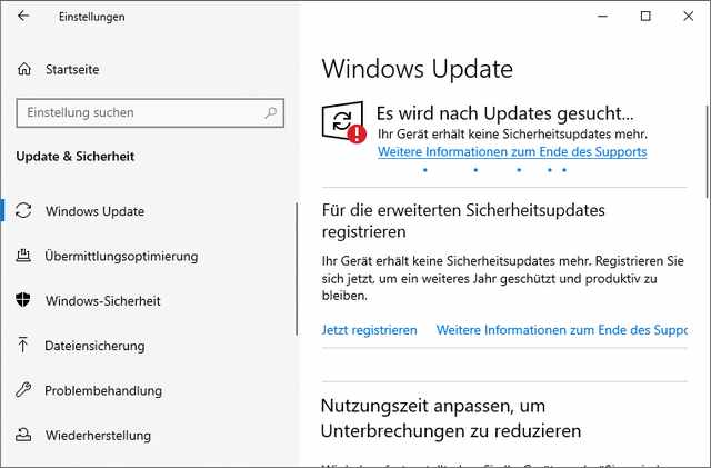 Search for Updates